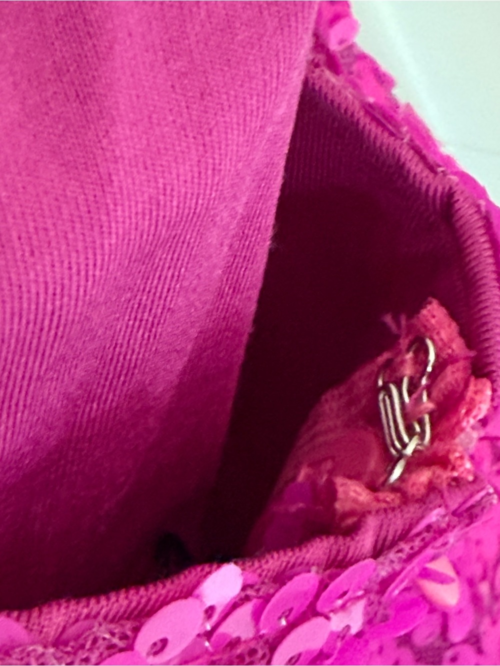 NWT Hello Molly Enchanted Parties Sequin Mini Dress - Hot Pink - Picture 6 of 13